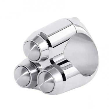 Commodo Universel Moto Chrome 3 boutons